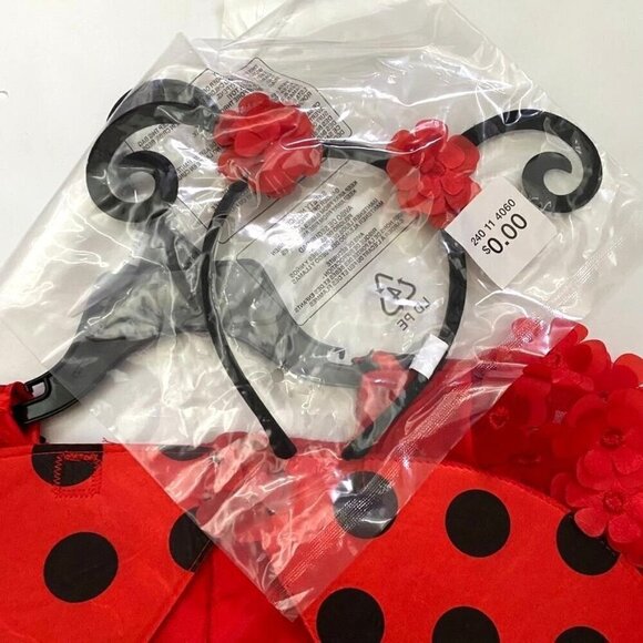 Target Toddler Ladybug Halloween Costume Dress Headpiece 2-3T - Hyde & EEK! NWT - Picture 4 of 4